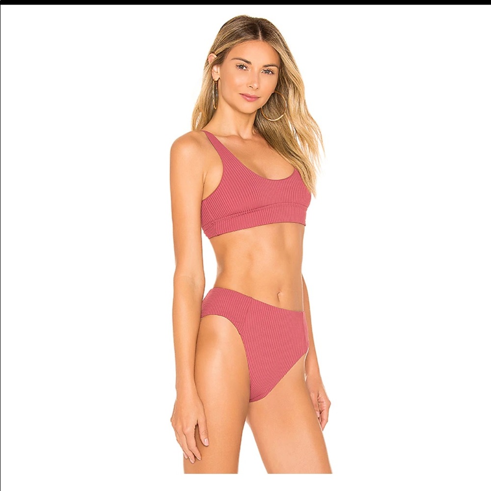 Vitamin A Sienna bikini top/bottoms in Havana Rose